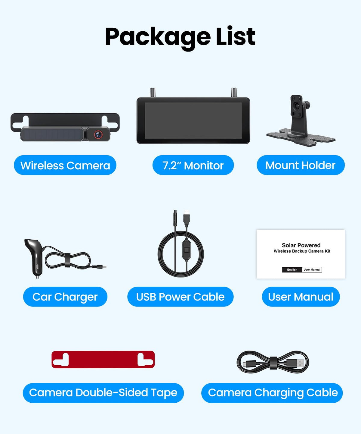 AUTO-VOX wide vehicle compatibility covers cars, trucks, RVs, and trailers.
