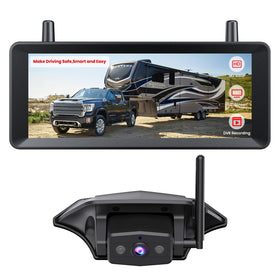 Auto-Vox wireless RV backup camera rear view for precise parking.