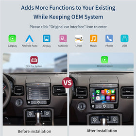 AutoABC OEM camera support keeps Touareg cameras functioning without changes.