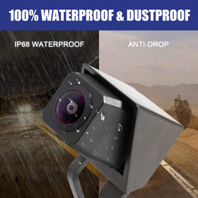 AUTOBABA camera installed on Jeep spare tire showing exact fitment advantage