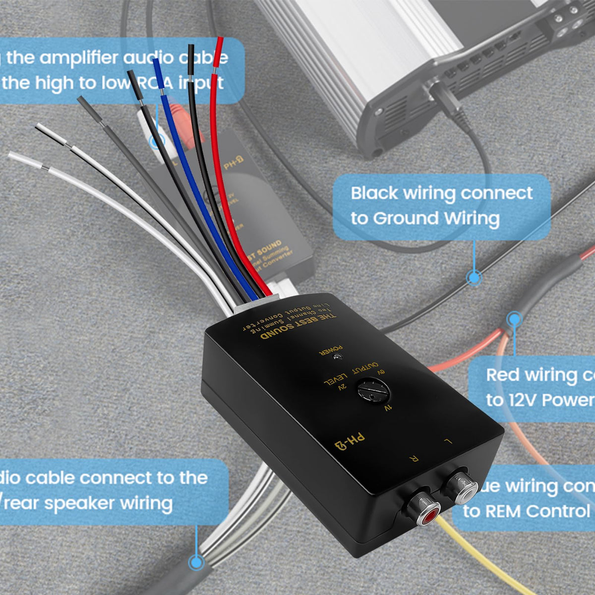 Autokemat signal sensing relay powering the amplifier automatically