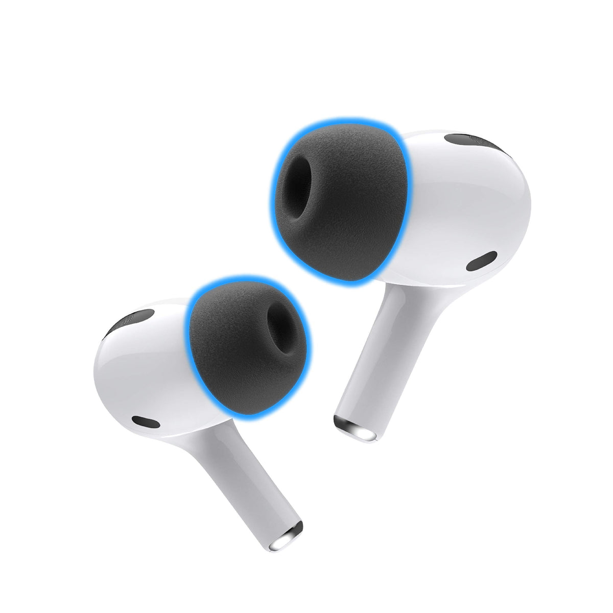 AutoLine Pro Foam Masters ear tips in-ear fit for AirPods Pro.