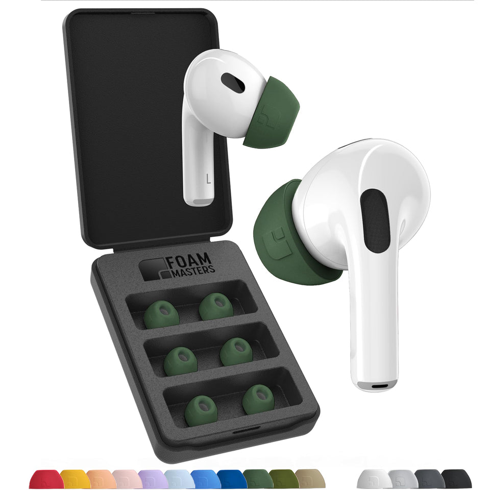 AutoLine Pro front packaging showing forest green foam tips and benefits