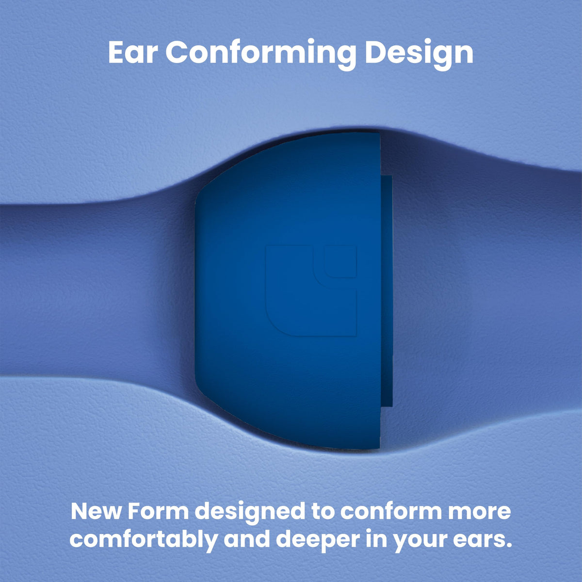 AutoLine Pro ear tip in ear for size and scale demonstrating stable wear