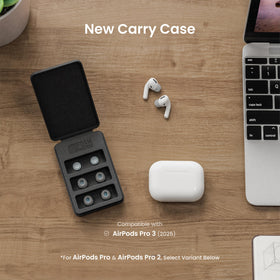 AutoLine Pro tips installed on AirPods Pro 3rd Gen showing secure fit and stability