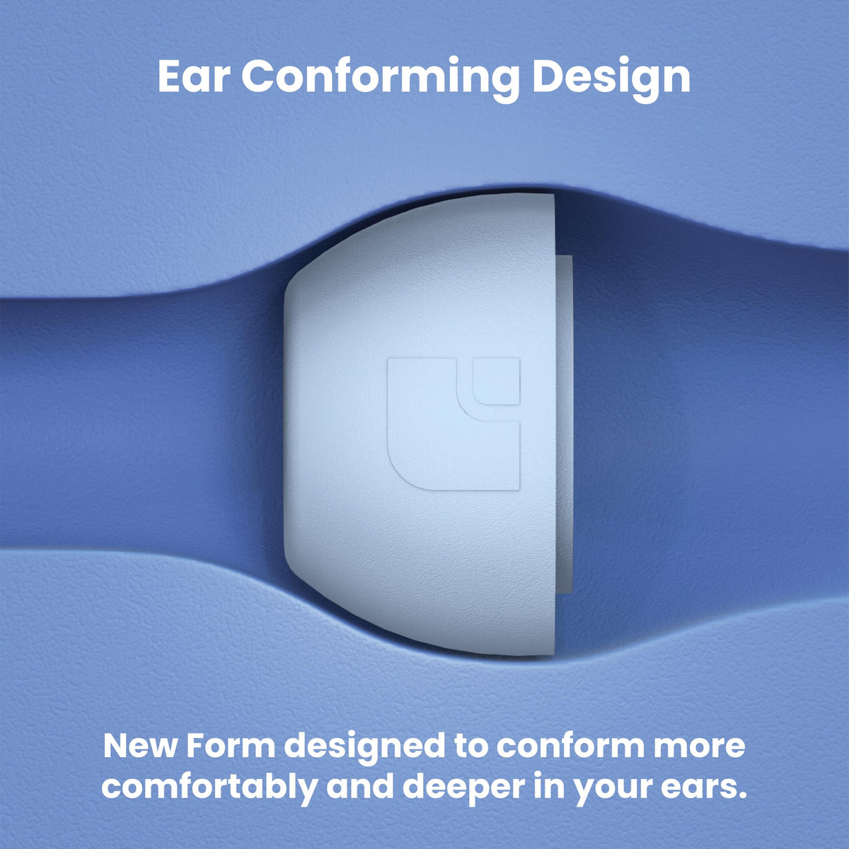 AutoLine Pro lifestyle image of runner wearing AirPods Pro with tips for stable fit and noise isolation benefit