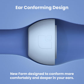 AutoLine Pro lifestyle image of runner wearing AirPods Pro with tips for stable fit and noise isolation benefit