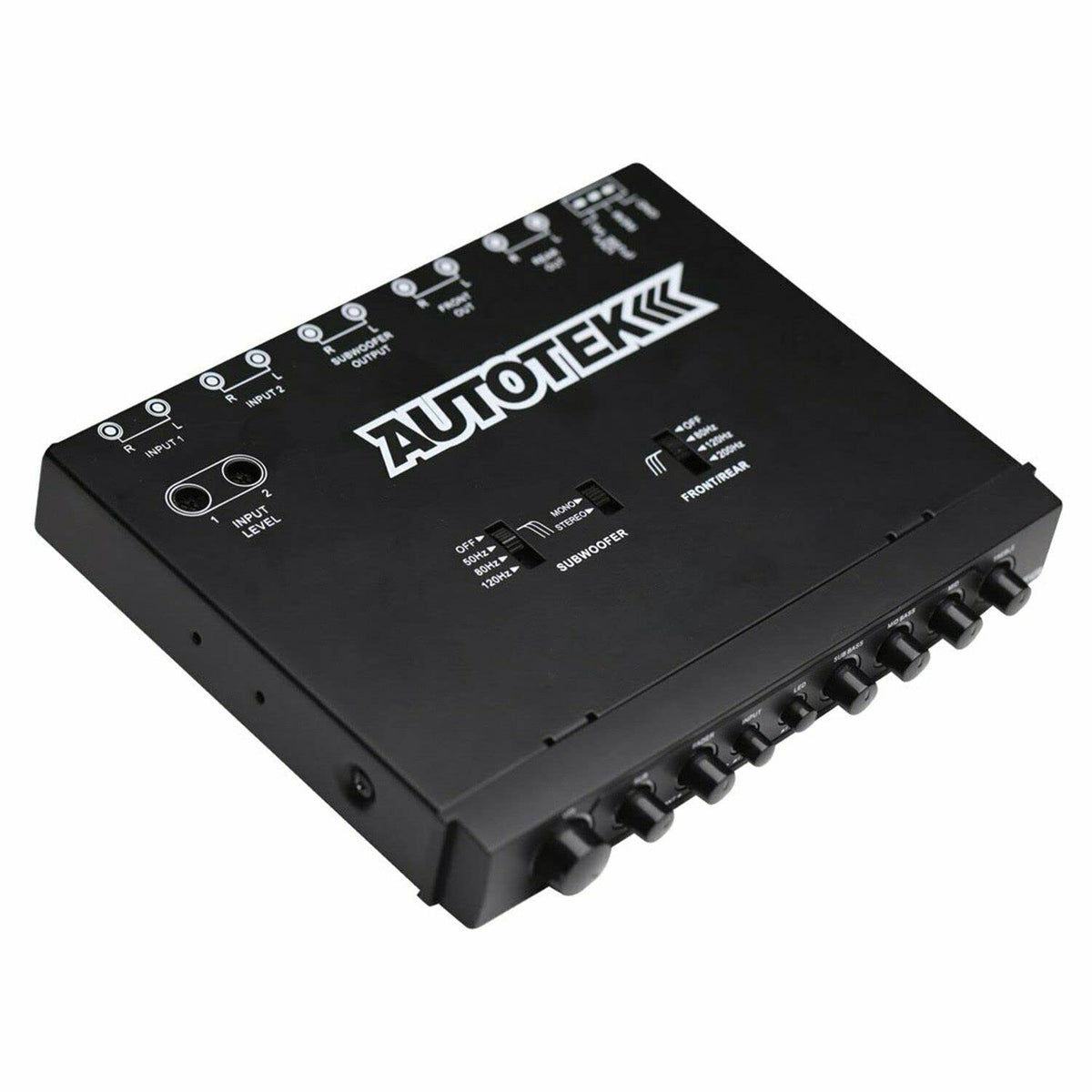 Autotek ATEQ709 rear crossover view enables balanced front and rear sound