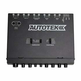 Autotek ATEQ709 sub-output demonstrates selectable high-pass and low-pass filters