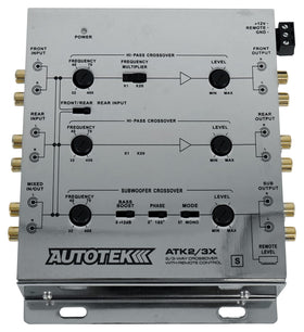Autotek ATK2 mounted under dash in car illustrating discreet, space-saving install benefit