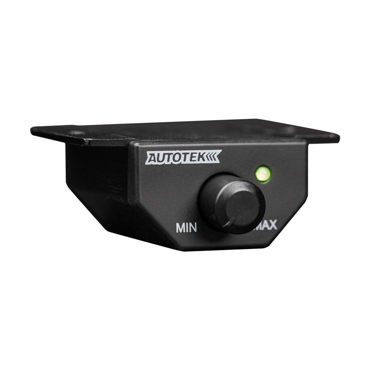Autotek SM-2000 installed in a car trunk demonstrating space-efficient fit