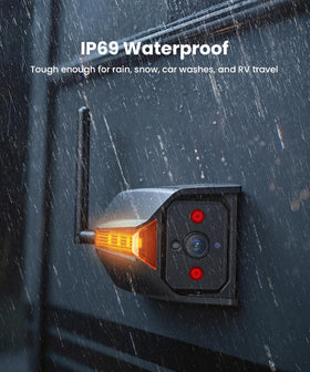 AUTO-VOX IP69K weatherproof design withstands rain and mud