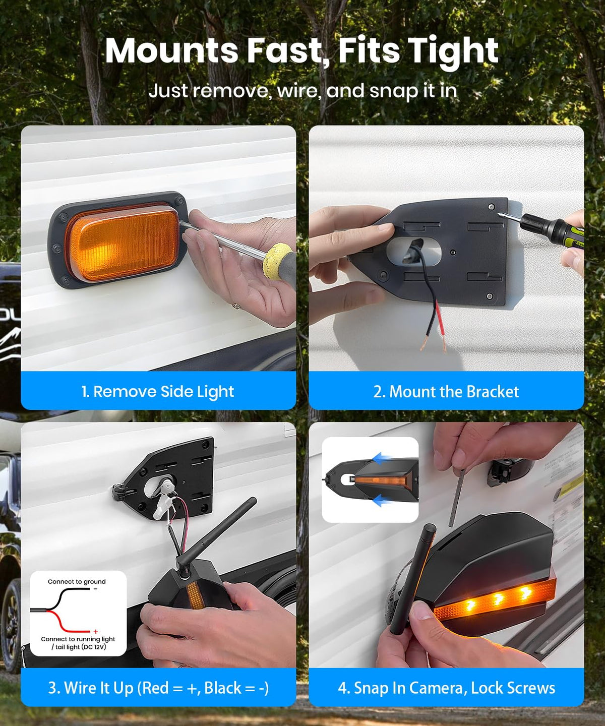 AUTO-VOX IR night vision enhances night parking and alignment