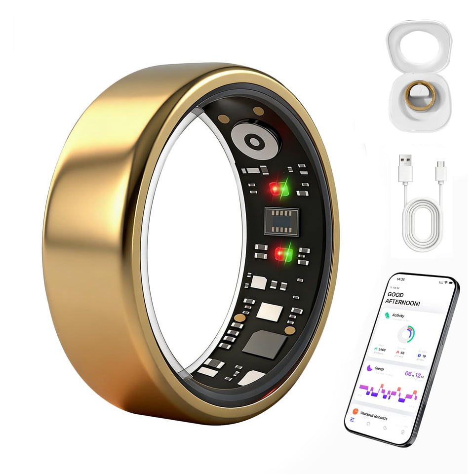 AutrefoisElf gold ring front view showing sleek profile and everyday style