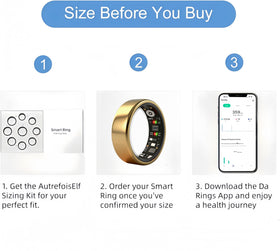AutrefoisElf ring on finger top-down view, demonstrates comfortable daily wear