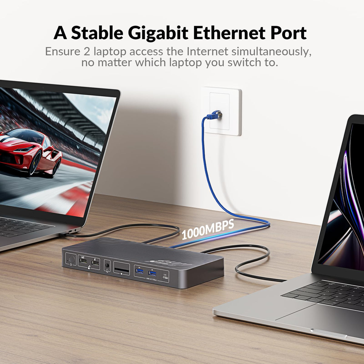 4K 60Hz output from AV Access dual monitors delivering crisp visuals