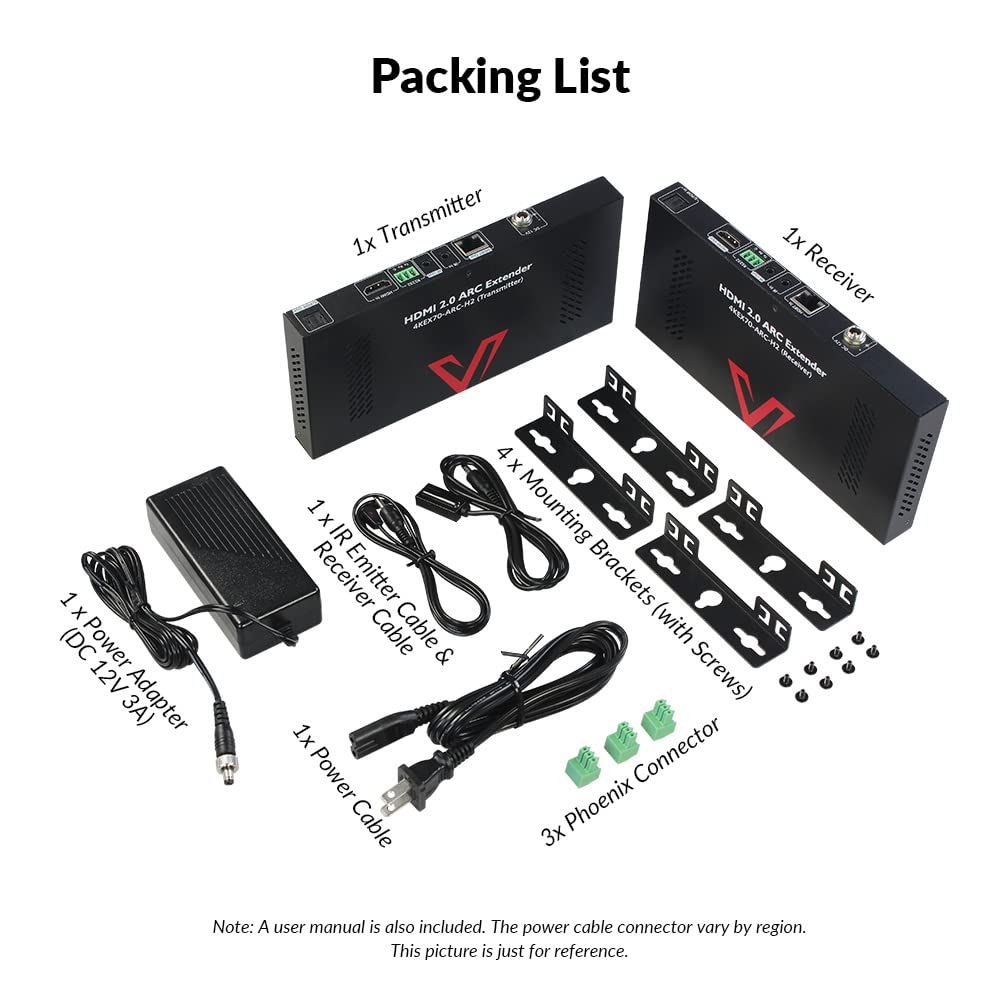 AV Access 4KEX70-ARC-H2 remote setup offers quick installation.