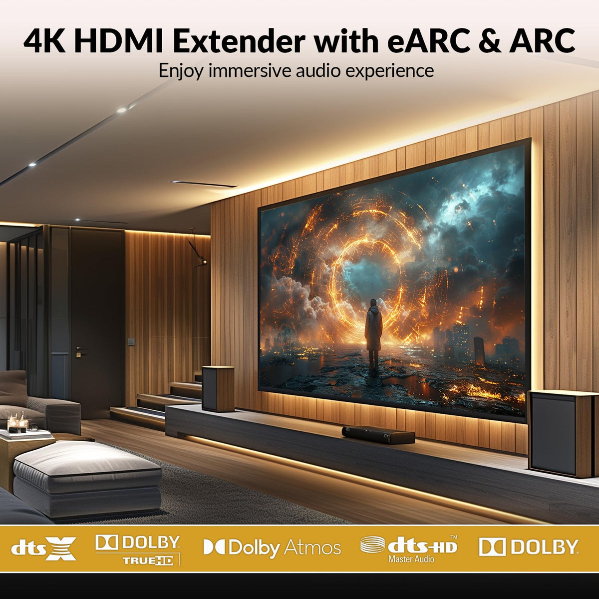 AV Access HDMI eARC Extender supports Dolby Atmos for immersive audio