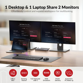 AV Access iDock P10 4K60Hz HDMI and DisplayPort output for sharp visuals