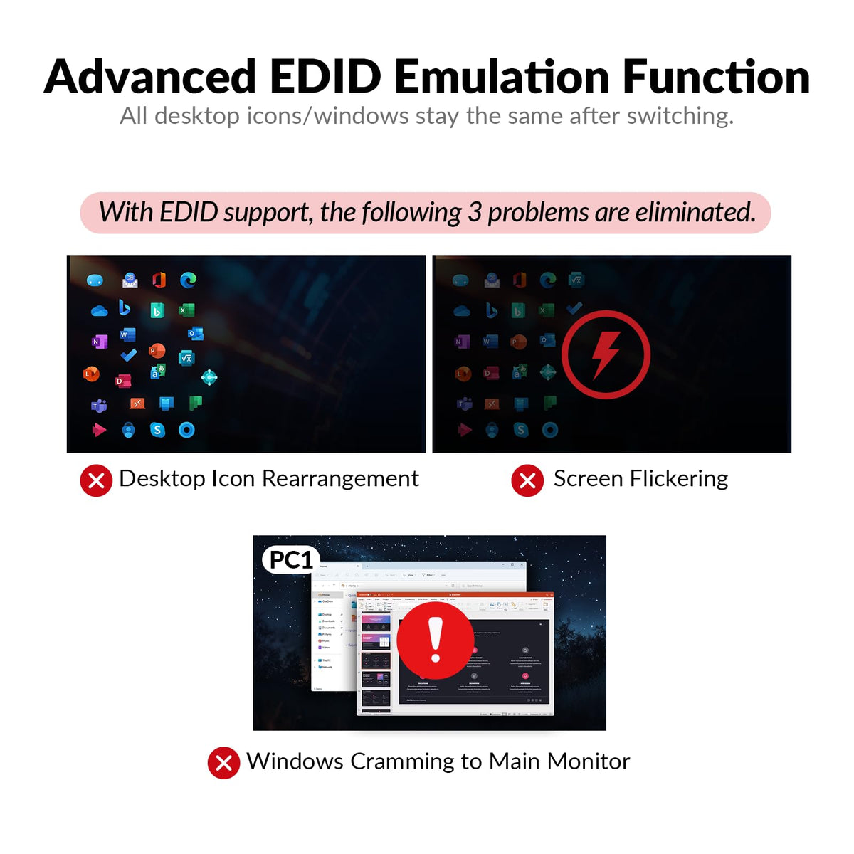 AV Access iDock P10 EDID wake-up for stable display switching