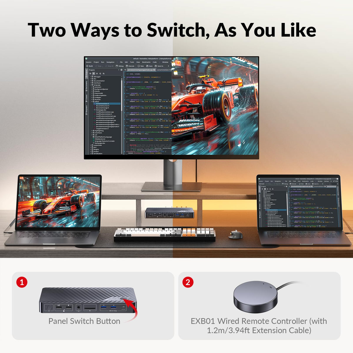 AV Access USB-C MST port enabling dual 4K video and fast data transfer