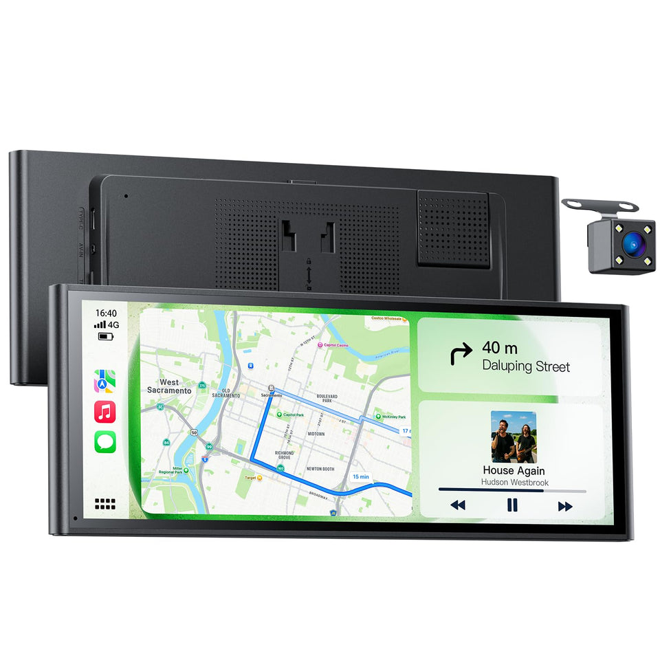 Avaett 9.26-inch wireless CarPlay screen front view for wireless navigation