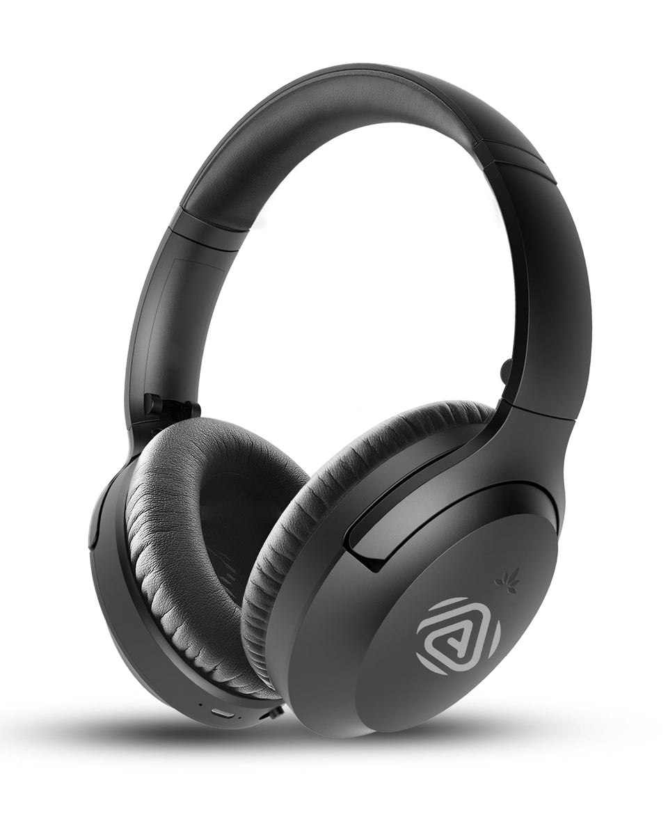 Avantree Aria Aura front-angle view showing comfortable over-ear cushions for long listening.