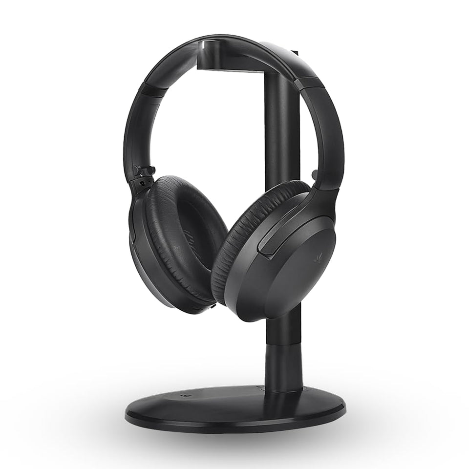 Avantree Aria Aura T on charging stand enabling ready-to-listen convenience.