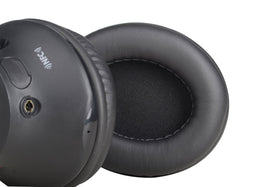 Avantree black replacement earpads close-up memory foam for durable comfort