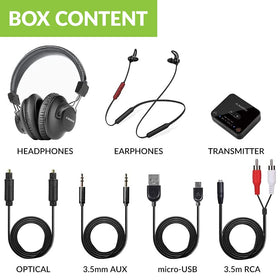 Avantree D4169 long battery life supports extended movie nights.