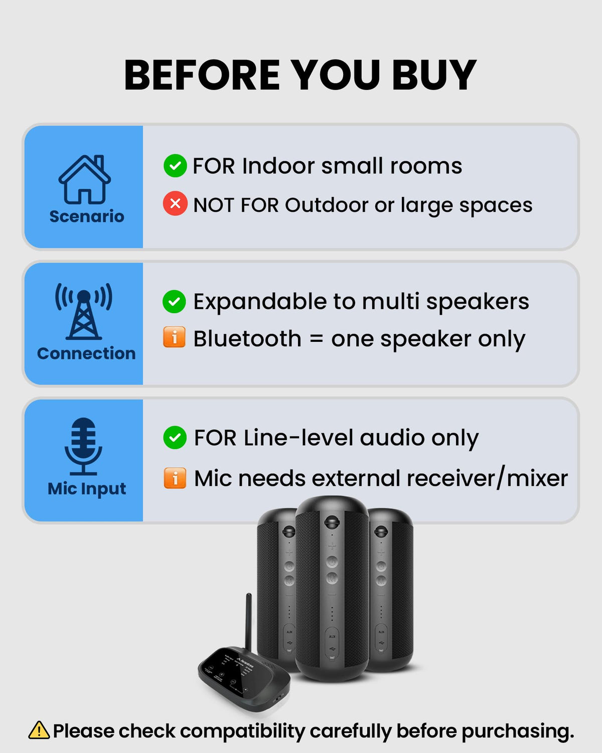 Simple setup with no app required; plug and play across compatible devices.
