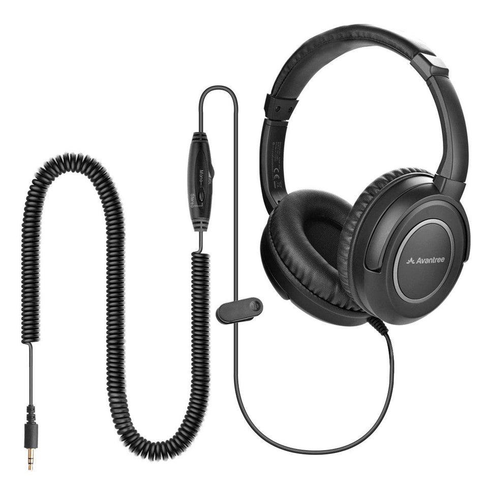 Avantree HF039 front view showing headphones and comfortable fit