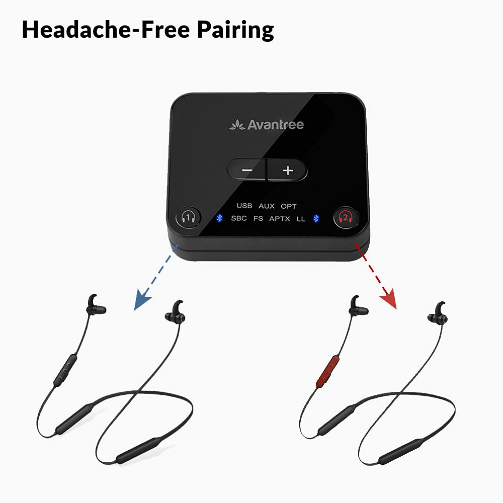 Avantree HT41866 provides up to 20 hours of playback on a charge.