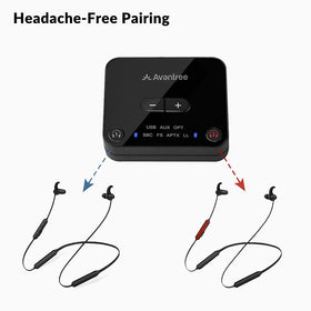 Avantree HT41866 provides up to 20 hours of playback on a charge.