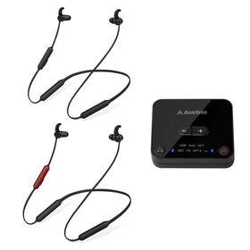Avantree HT41866 earbuds for TV setup with multi-output compatibility.