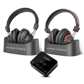 Avantree HT41899 Plus dual headphones for TV viewing with independent volume control.