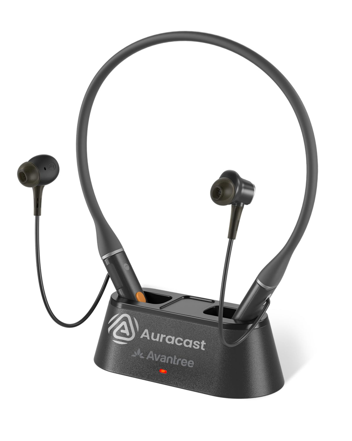 Avantree Loop Dock auracast neckband for TV and daily listening, showcasing comfortable wear