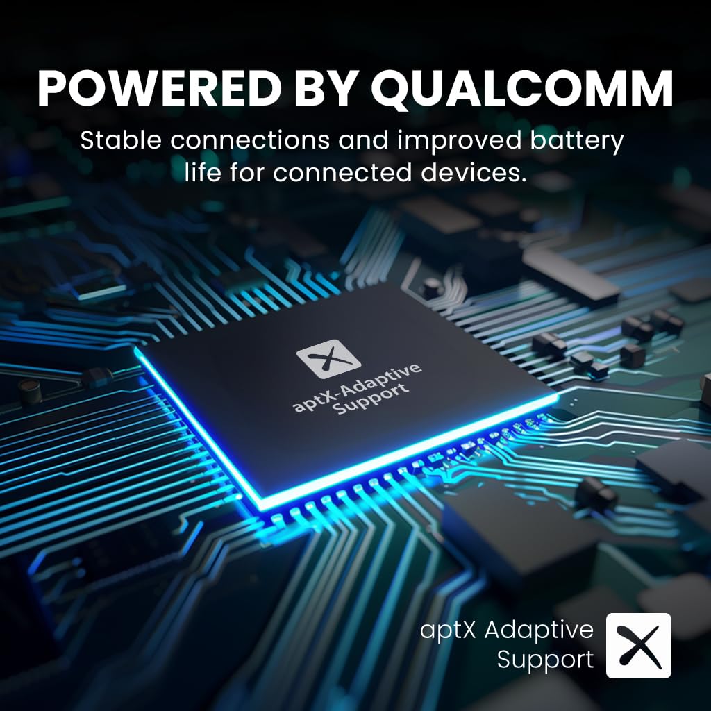 Avantree NB16-Q features Qualcomm aptX Adaptive for clear sound and stable connections.