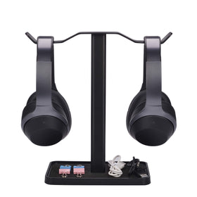 Avantree Neetto HS908 dual headphone stand supports two headsets for a clutter-free desk