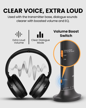 Avantree Opera Aura AUX port for wired listening with TV or soundbar