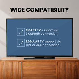Avantree Opera with padded ear cushions and lightweight frame for extended TV listening.