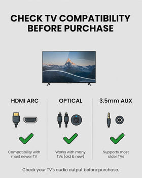 Avantree Opera Plus HDMI ARC port highlight on compatible TVs