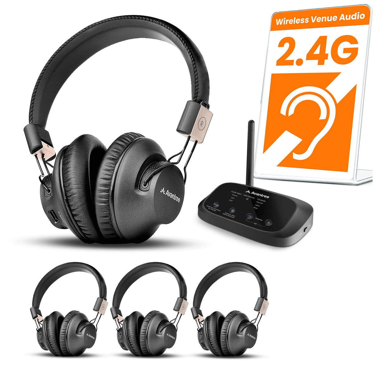 Avantree Quartet 2 transmitter setup for quick, wireless group listening