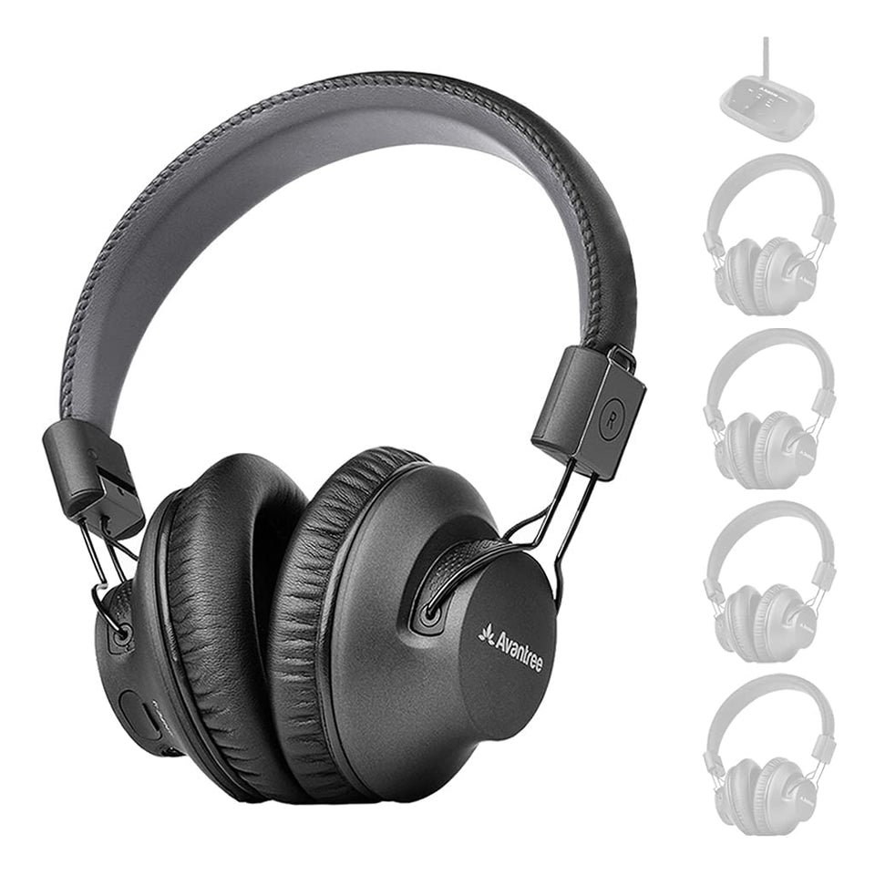 Avantree Quartet-Extra headphones on ear for outdoor movie use