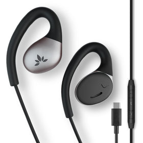 Avantree Resolve front packaging showing earbuds and USB-C plug for easy setup