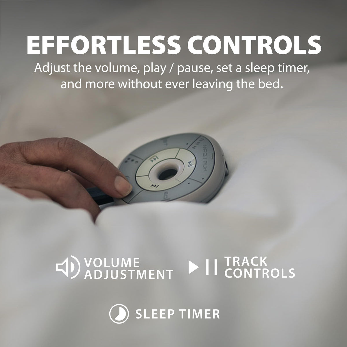 Avantree Slumber AUX and power ports showing versatile connectivity