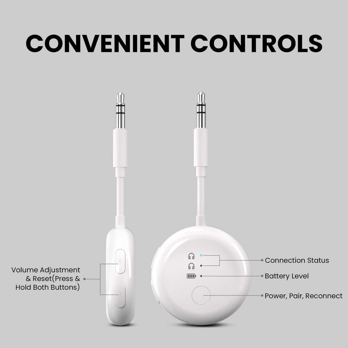 Avantree SoundJet R1 lineup of colors displayed to match AirPods and airport style preferences
