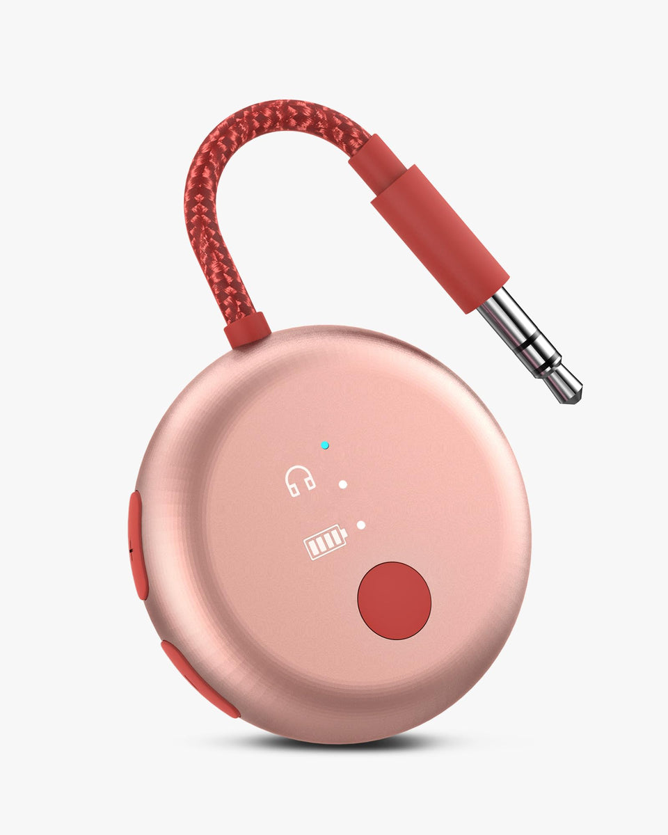 Avantree SoundJet R1 front view showing compact transmitter and benefit of wireless convenience