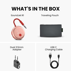 Avantree SoundJet R1 chipset graphic illustrating Qualcomm audio performance benefit
