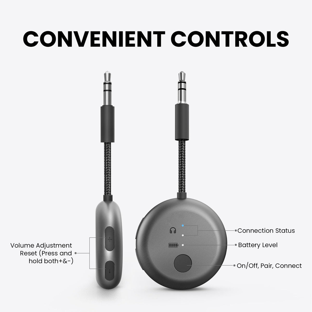 Avantree SoundJet R1 next to passport showing scale and portability for long flights